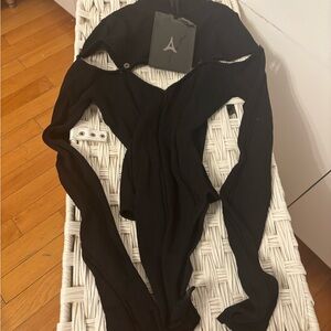 Black Manière de Voir Ribbed One-Piece Bodysuit NEW